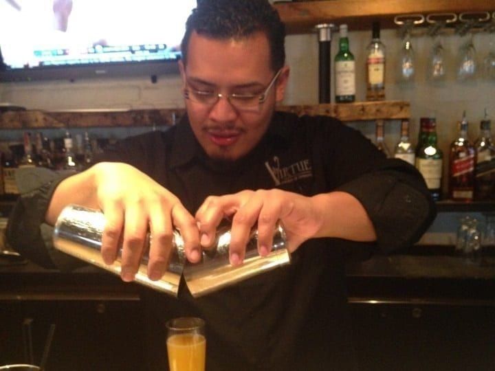 Martin - PBS graduate bartending in Virginia