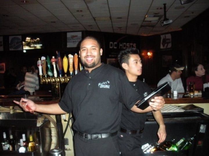 Russell - PBS graduate bartending in Virginia